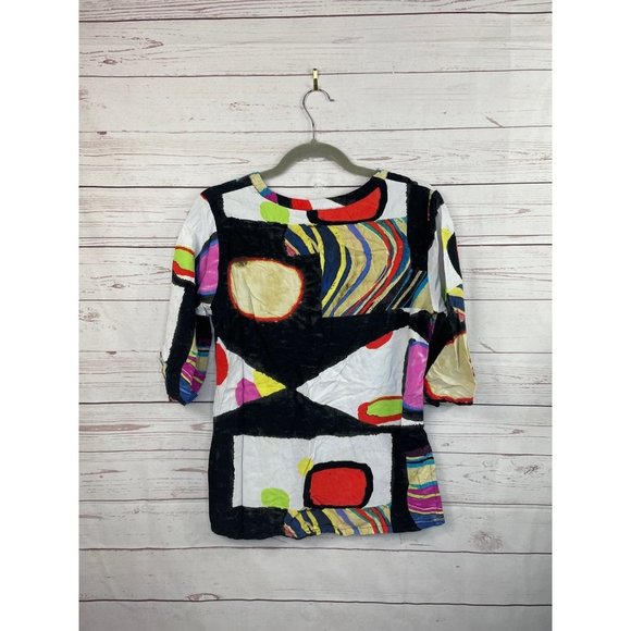 Jams World Vibrant Print Blouse Small - Picture 3 of 4